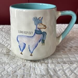 Nicole Miller Home Mug Llama Keep Cozy Coffee Tea Cup Hot Chocolate 16 Oz Mug